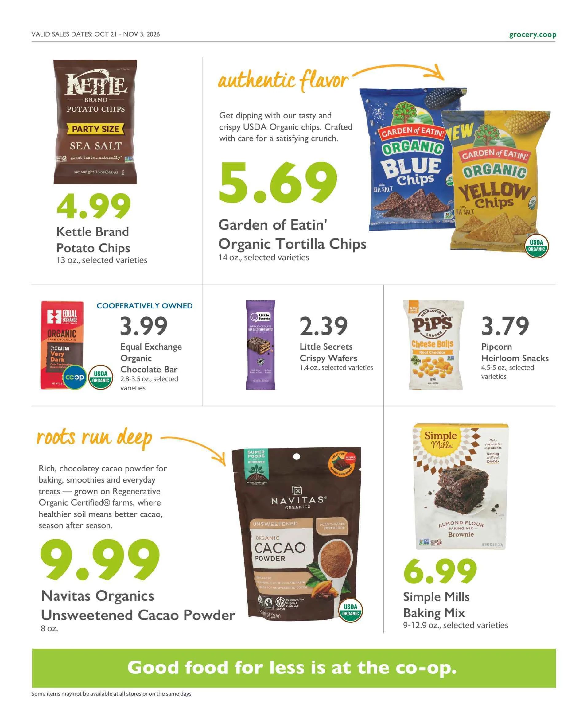 Bloomingfoods Co-op Market Co+op Deals October 21 – November 3, 2026 - Page 11