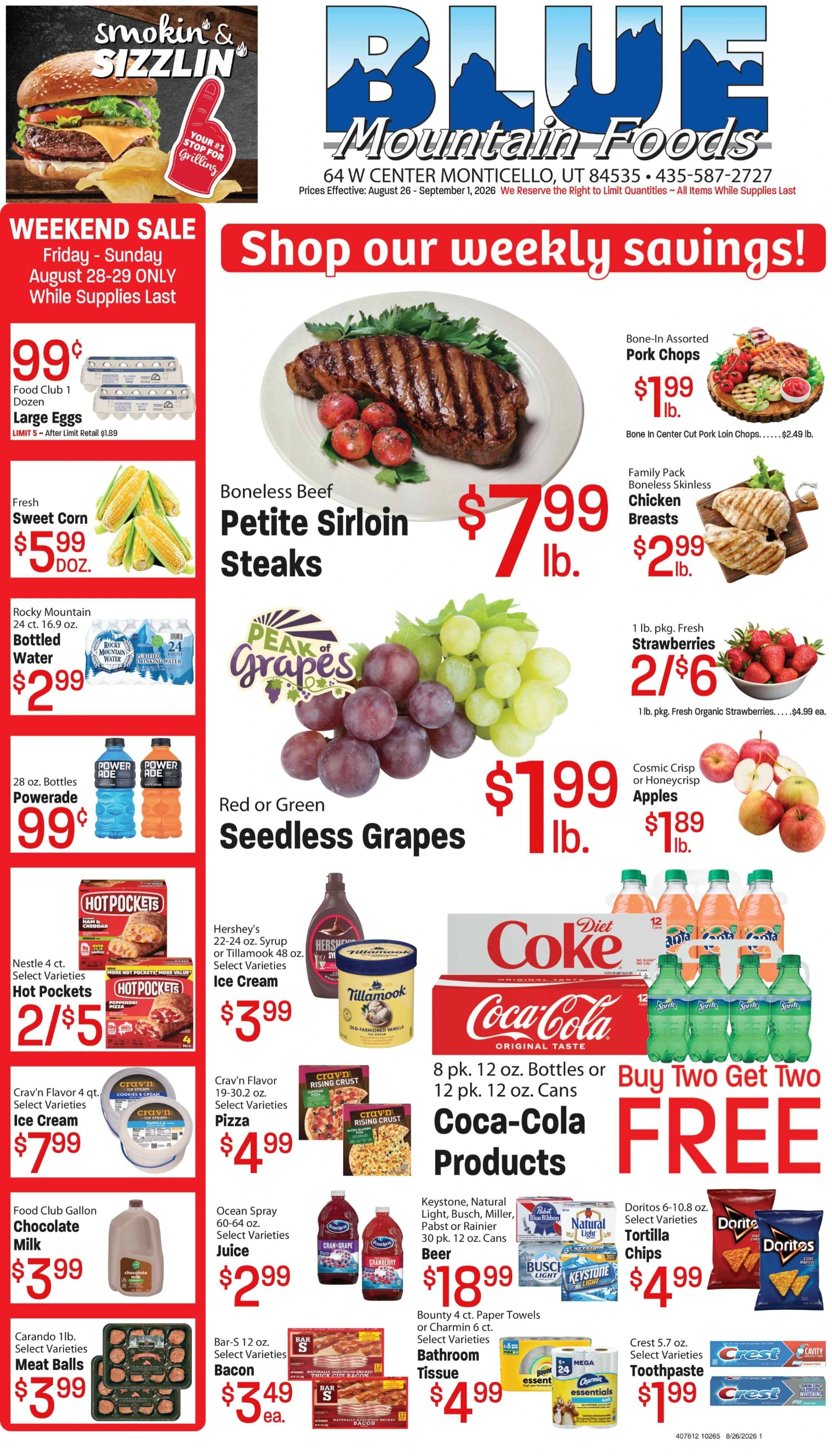 Blue Mountain Foods Weekly Ad - Page 1