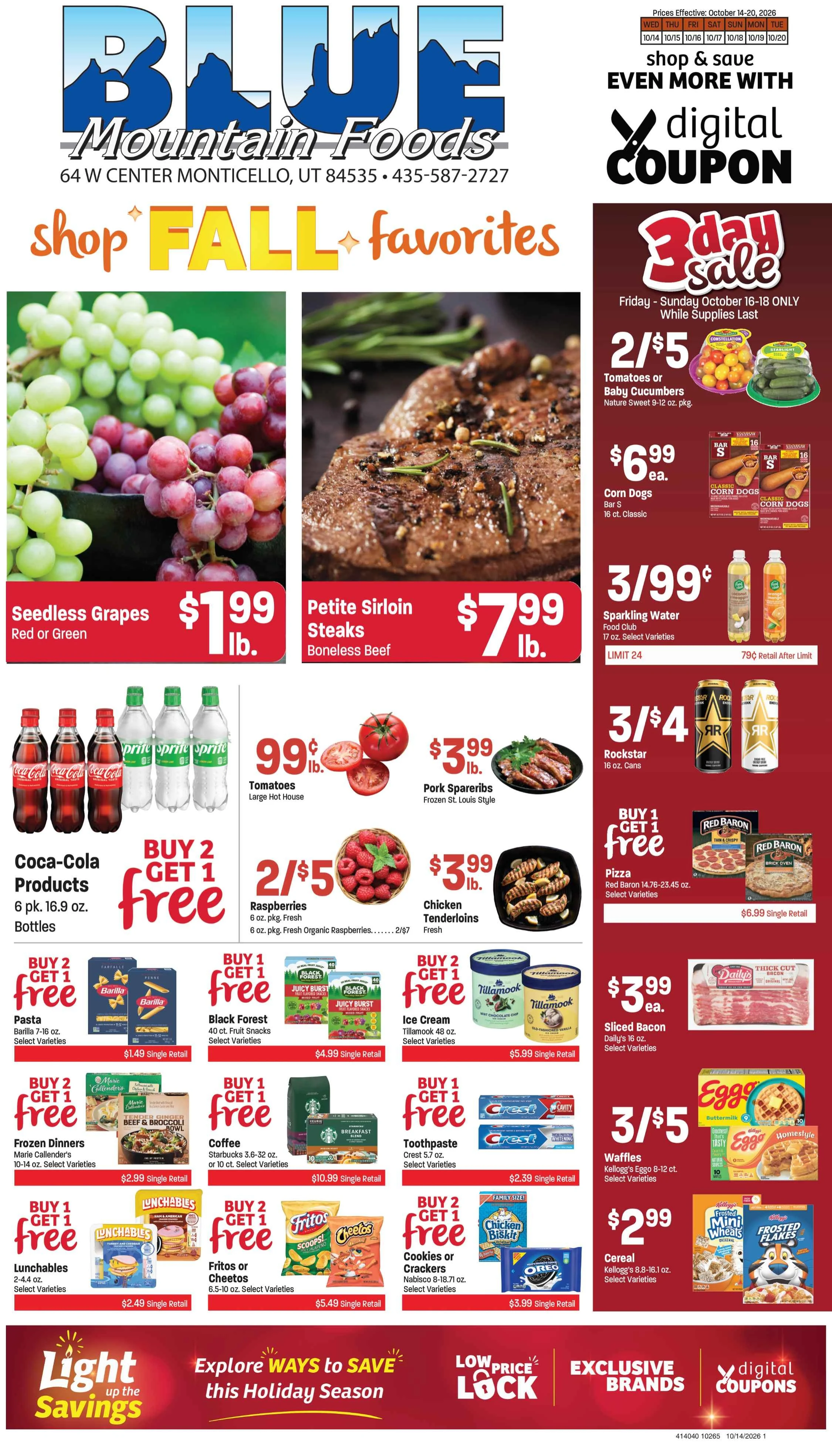 Blue Mountain Foods Weekly Ad - Page 1