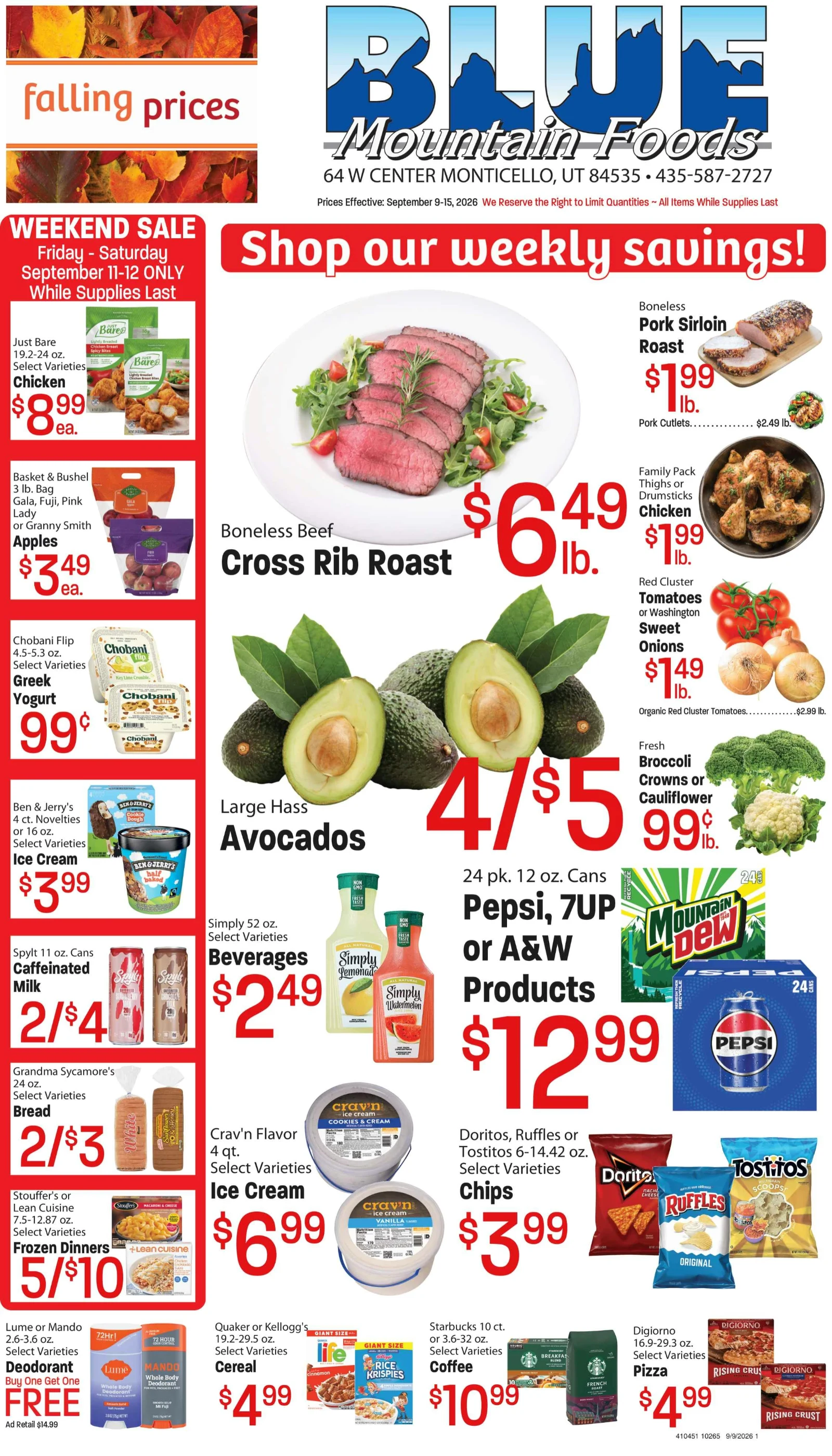 Blue Mountain Foods Weekly Ad - Page 1