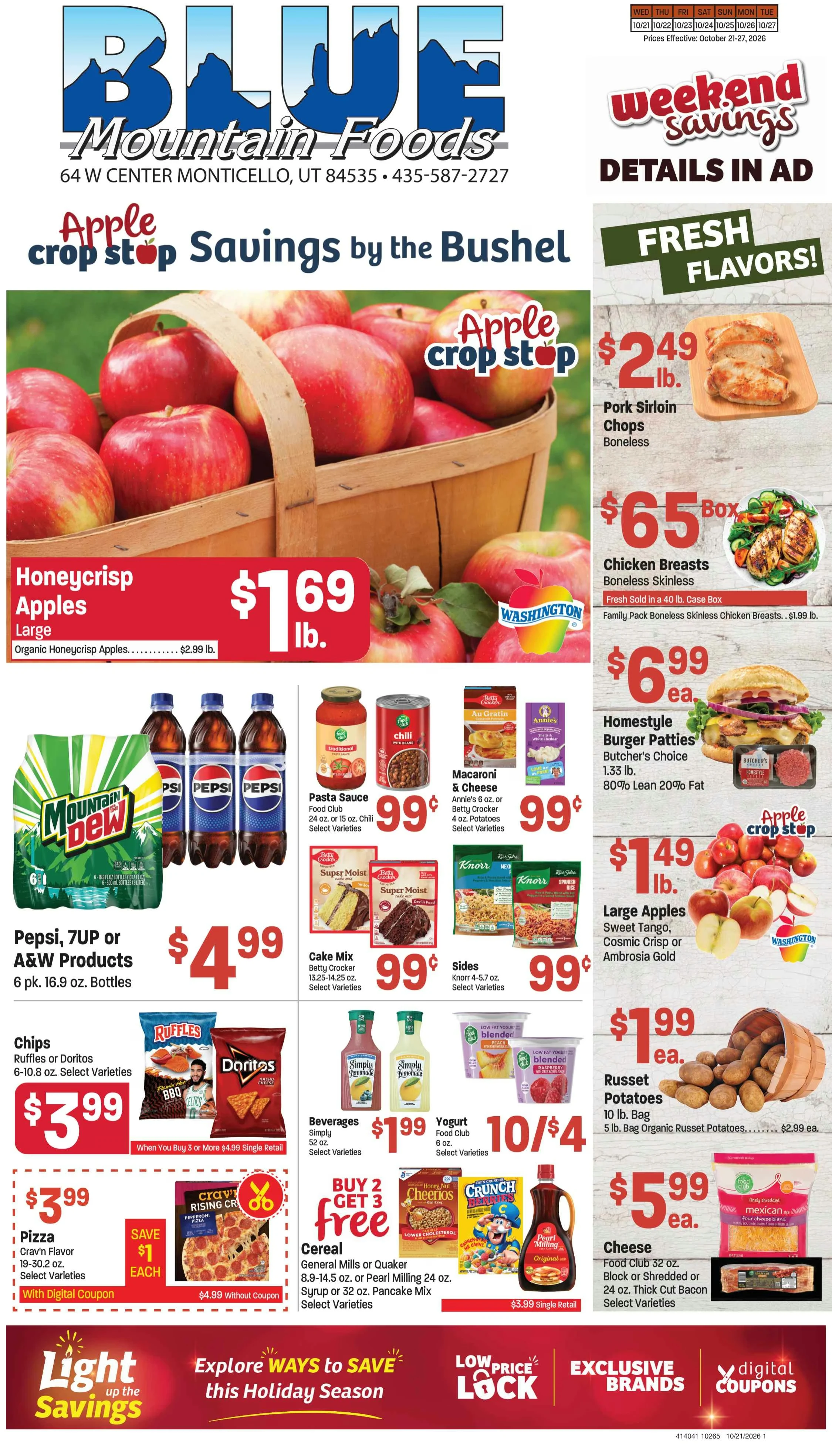 Blue Mountain Foods Weekly Ad - Page 1