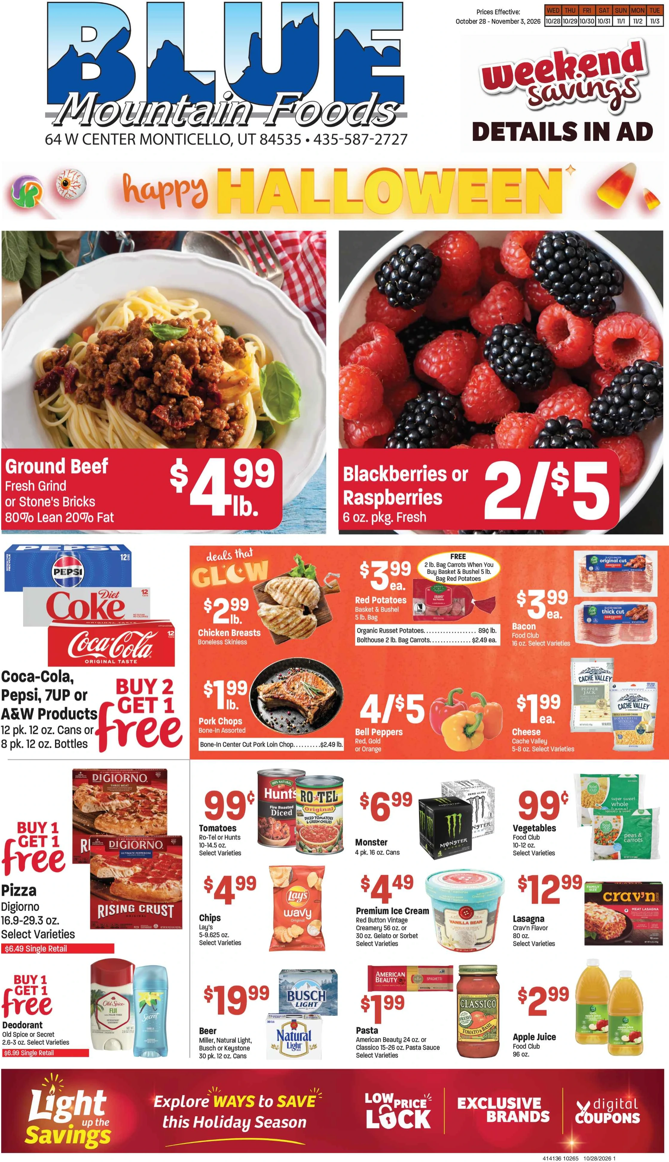 Blue Mountain Foods Weekly Ad - Page 1