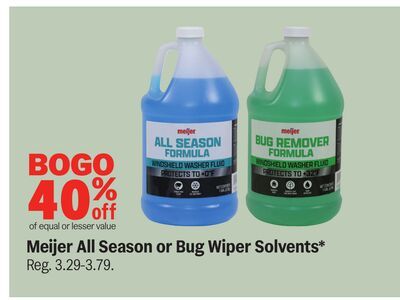 Meijer All Season or Bug Wiper Solvents