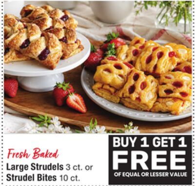 Large Strudels 3 ct. or Strudel Bites 10 ct.