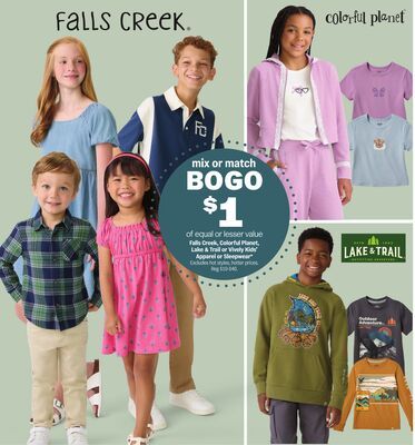 Falls Creek, Colorful Planet, Lake & Trail or Vively Kids' Apparel or Sleepwear