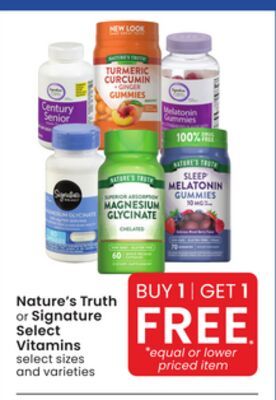 Nature's Truth or Signature Select Vitamins