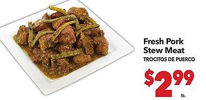 Fresh Pork Stew Meat - Vallarta Supermarkets weekly ad deal