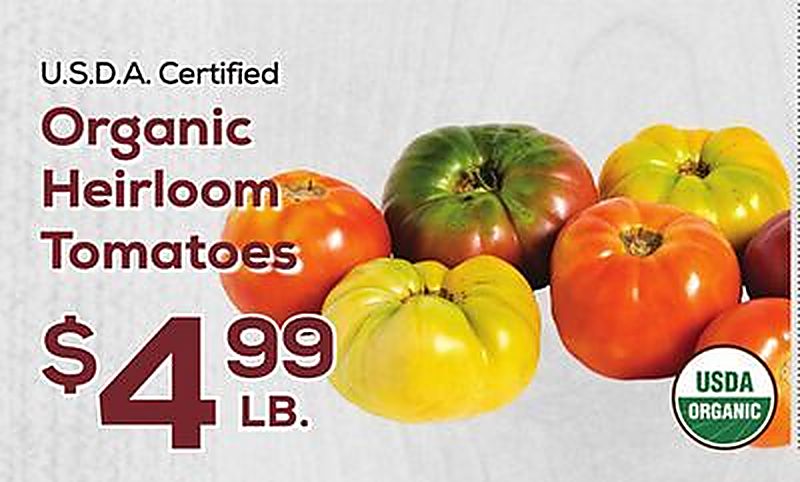 Organic Heirloom Tomatoes - DeCicco & Sons weekly ad deal