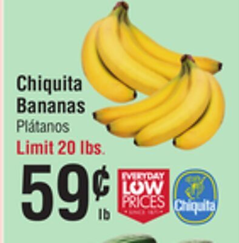 Chiquita Bananas - Smart & Final weekly ad deal