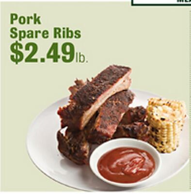 Pork Spare Ribs - Robert Fresh Market weekly ad deal