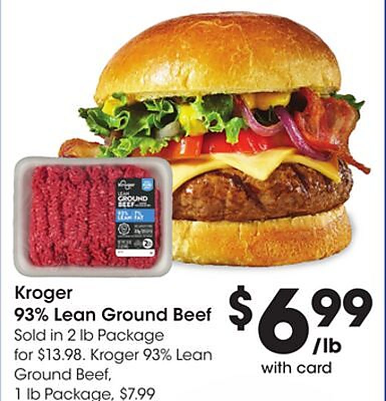 Kroger 93% Lean Ground Beef - Fry's Food Stores weekly ad deal
