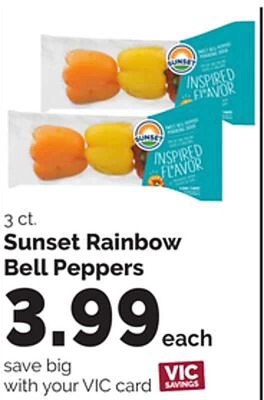Sunset Rainbow Bell Peppers - Harris Teeter weekly ad deal