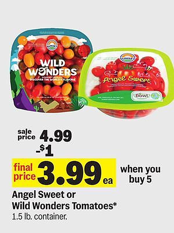Angel Sweet or Wild Wonders Tomatoes* - Meijer weekly ad deal