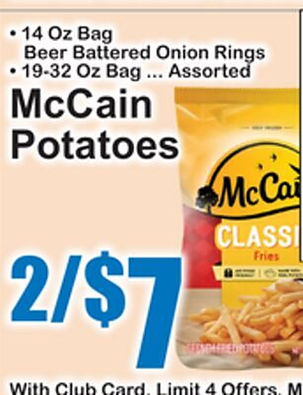 McCCain Potatoes - Superfresh weekly ad deal