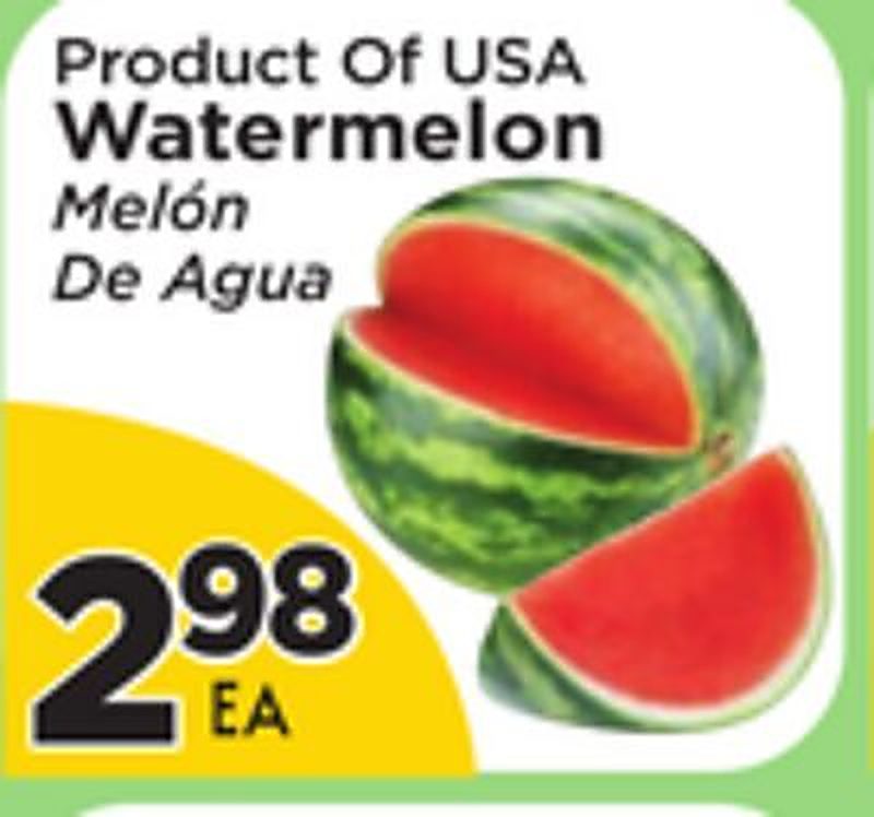 Product Of USA Watermelon - Presidente Supermarketss weekly ad deal