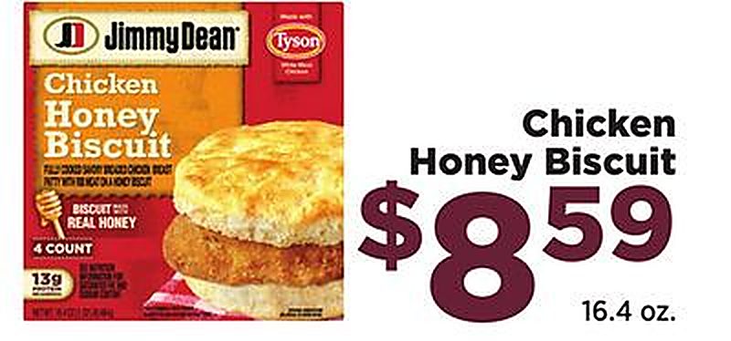 Jimmy Dean Chicken Honey Biscuit - Food town Texas weekly ad deal