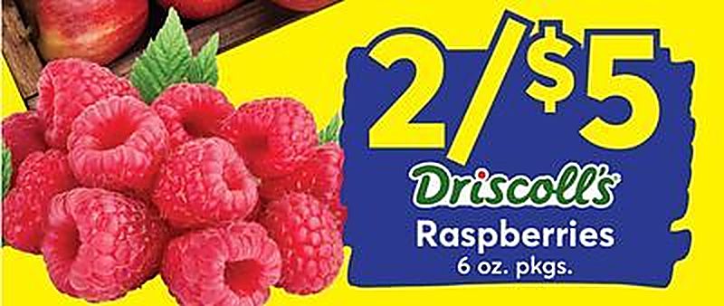 Driscoll's Raspberries - Dierbergs weekly ad deal
