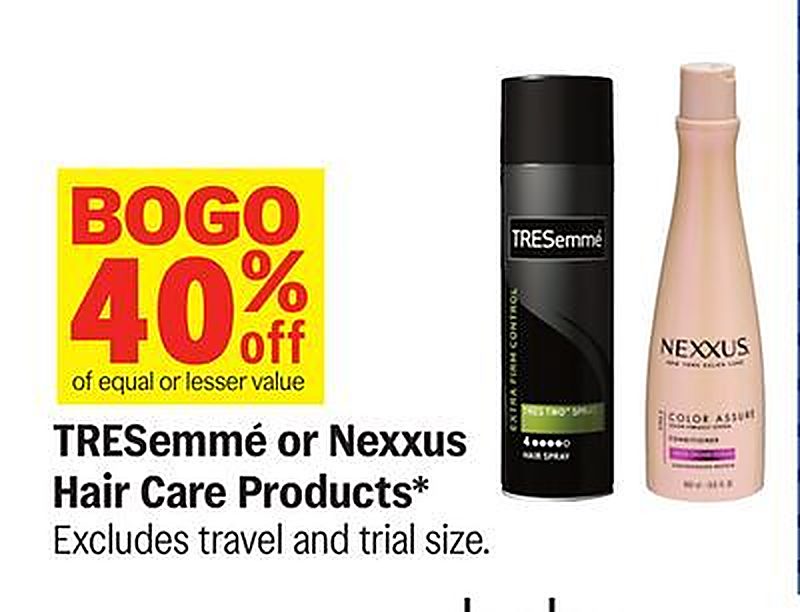 TRESEmmé or Nexxus Hair Care Products