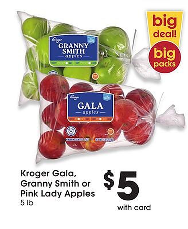 Kroger Gala, Granny Smith or Pink Lady Apples - QFC weekly ad deal