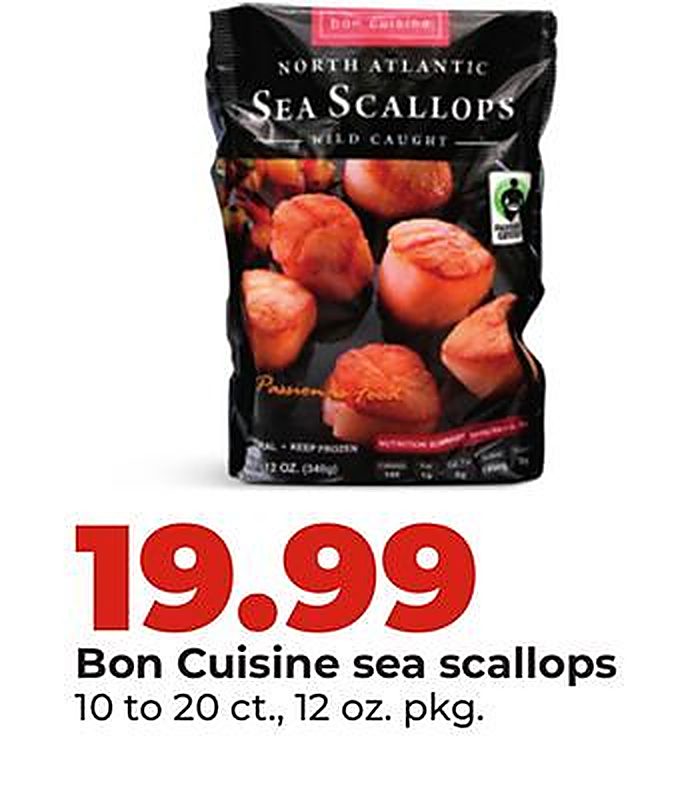 Bon Cuisine sea scallops - Hy Vee weekly ad deal