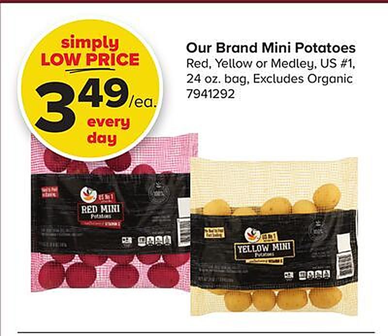 Our Brand Mini Potatoes - Giant Food Stores weekly ad deal