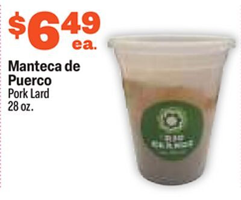 Pork Lard - El Rio Grande weekly ad deal