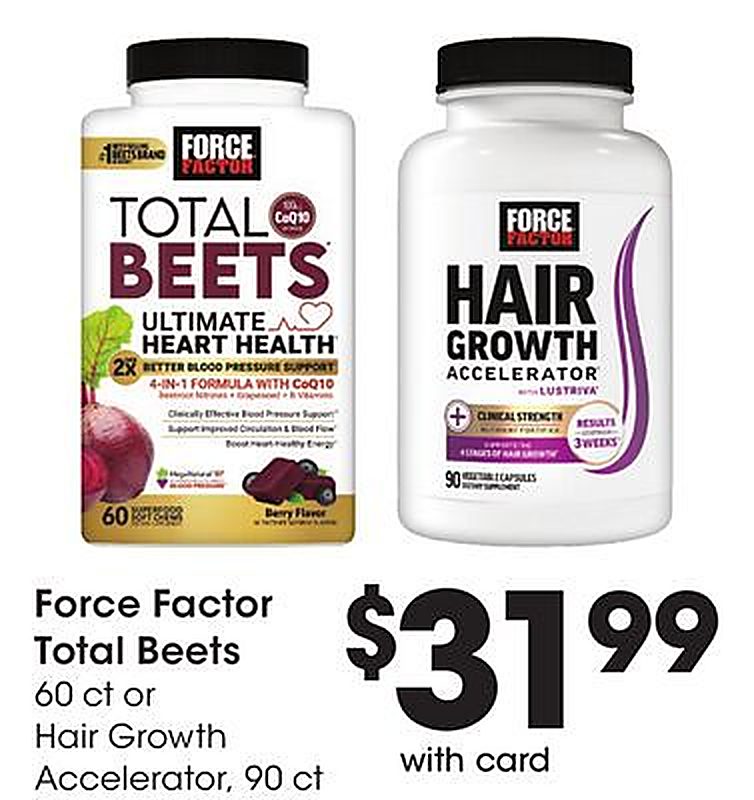 Force Factor Total Beets - Fry's Food Stores weekly ad deal