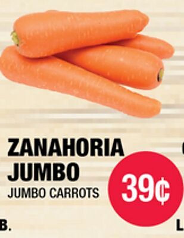 JUMBO CARROTS - Carnicerias Jimenez weekly ad deal