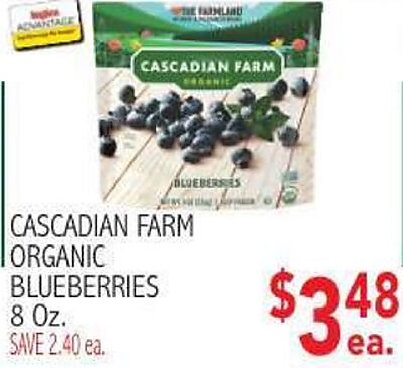 CASCADIAN FARM ORGANIC BLUEBERRIES - Ingles Markets weekly ad deal
