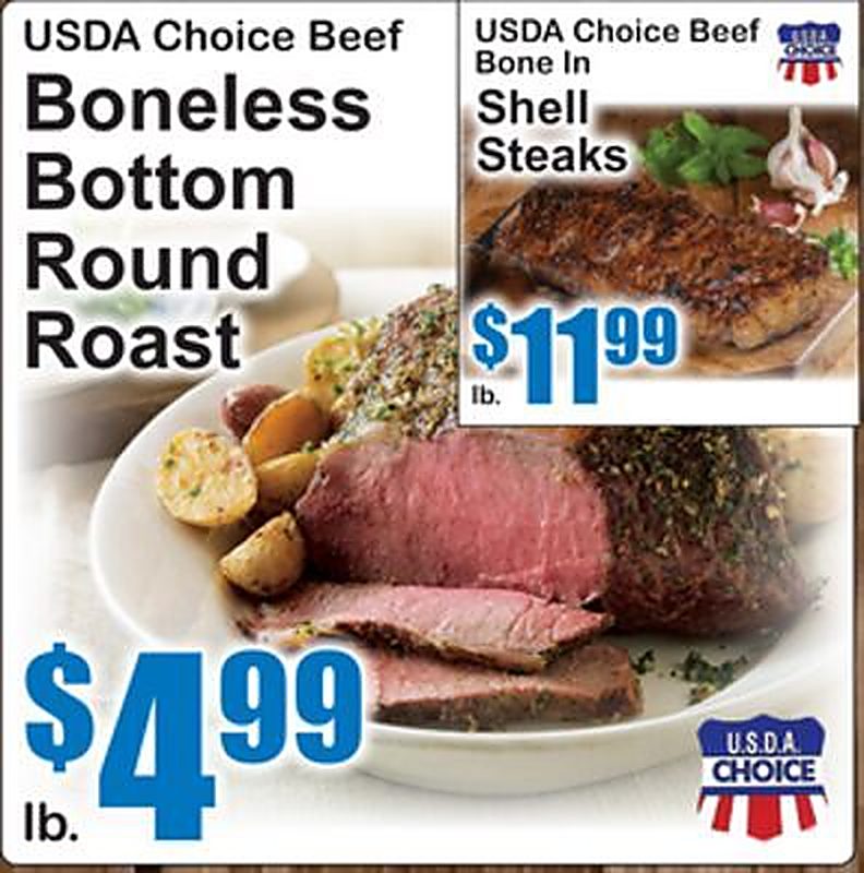 USDA Choice Beef Boneless Bottom Round Roast - Superfresh weekly ad deal