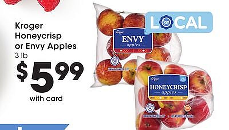 Kroger Honeycrisp or Envy Apples - Fred Meyer weekly ad deal
