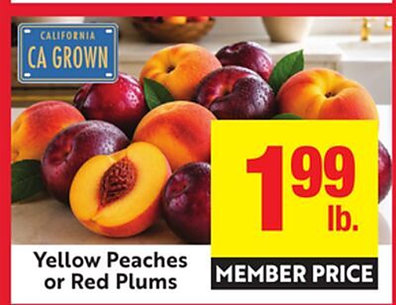 Yellow Peaches or Red Plums - Save Mart weekly ad deal