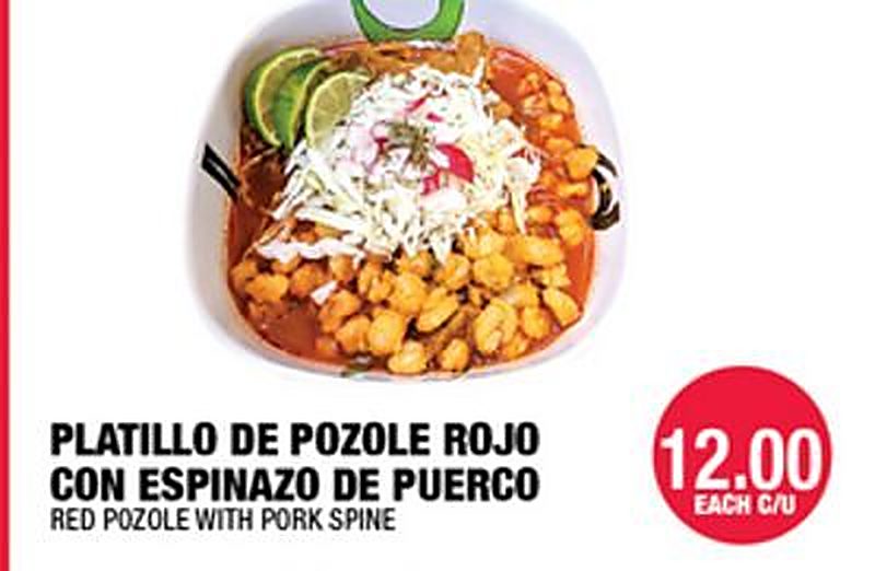 RED POZOLE WITH PORK SPINE - Carnicerias Jimenez weekly ad deal