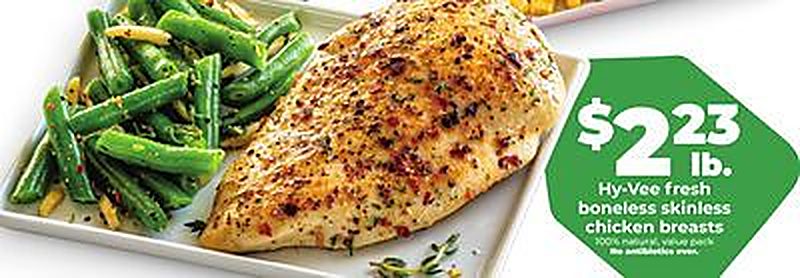 Hy-Vee fresh boneless skinless chicken breasts - Hy Vee weekly ad deal