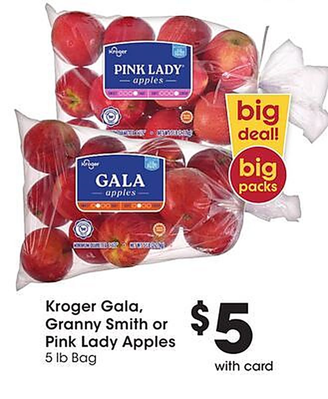 Kroger Gala, Granny Smith or Pink Lady Apples - JayC Food Stores weekly ad deal