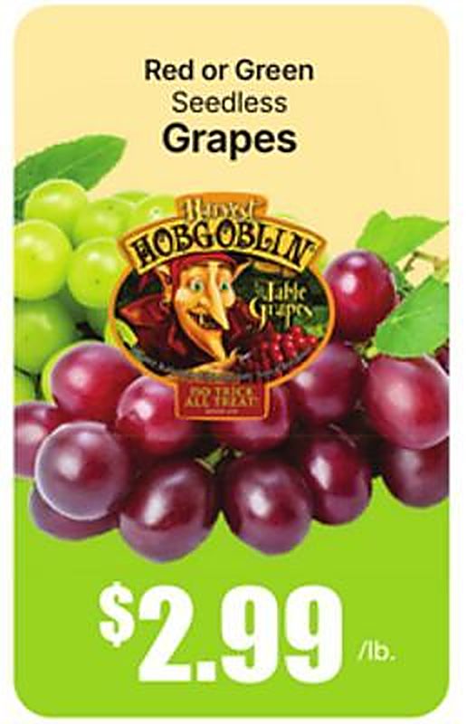 Red or Green Seedless Grapes - Marcs weekly ad deal
