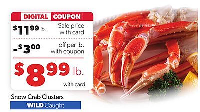 Snow Crab Clusters - Family Fare weekly ad deal