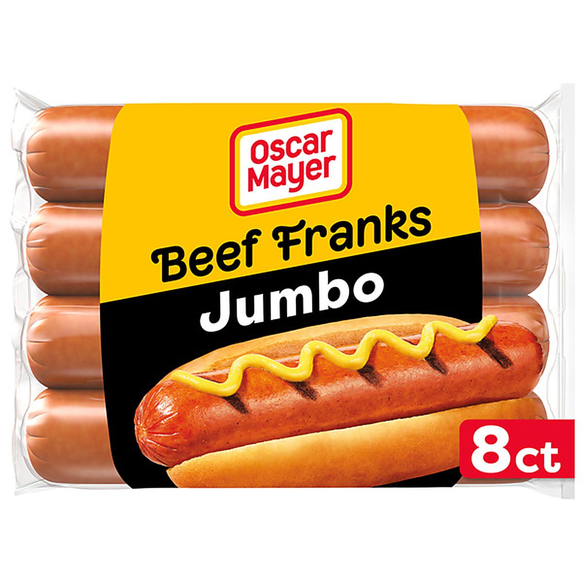 Oscar Mayer Jumbo Beef Beef Franks Hot Dogs