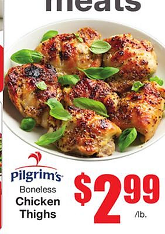 Pilgrim's Boneless Chicken Thighs - Marcs weekly ad deal