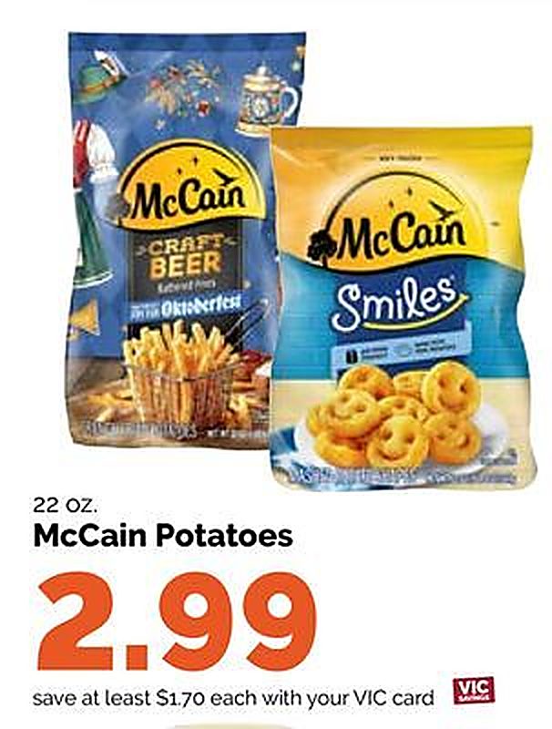 McCain Potatoes - Harris Teeter weekly ad deal