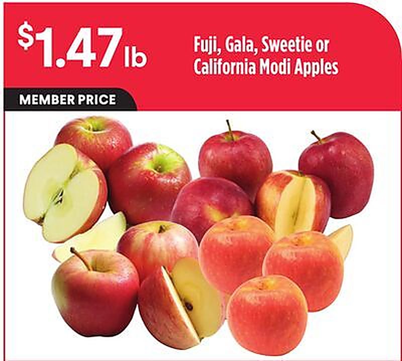 Fuji, Gala, Sweetie or California Modi Apples - Raleys weekly ad deal