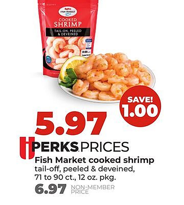 Fish Market cooked shrimp - Hy Vee weekly ad deal