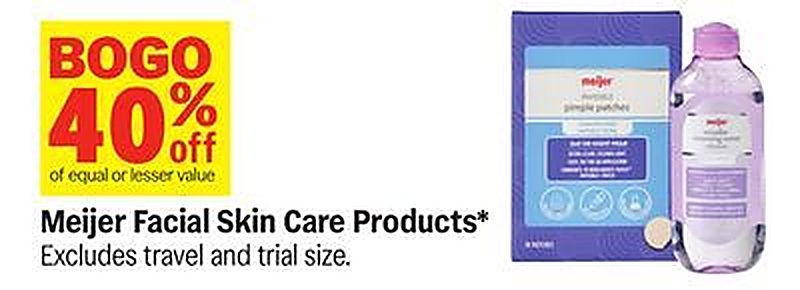 Meijer Facial Skin Care Products