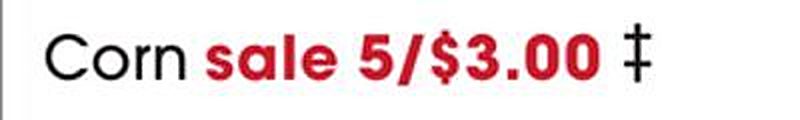 Corn - Giant Eagle weekly ad deal