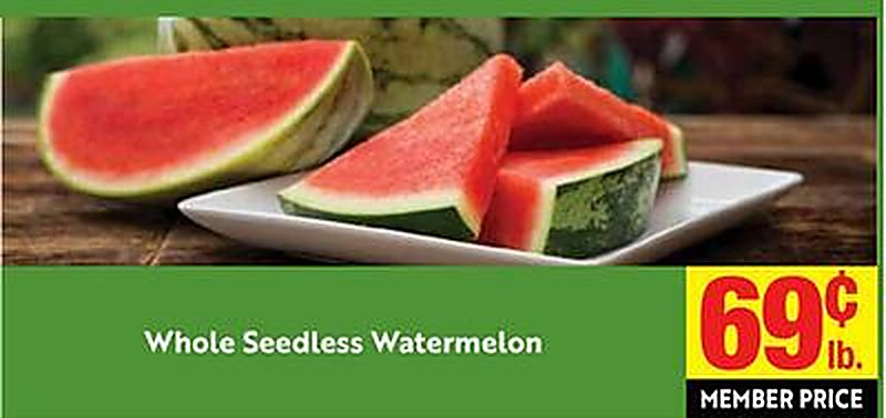 Whole Seedless Watermelon - Lucky California weekly ad deal