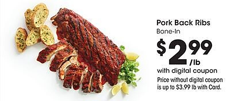 Pork Back Ribs - QFC weekly ad deal