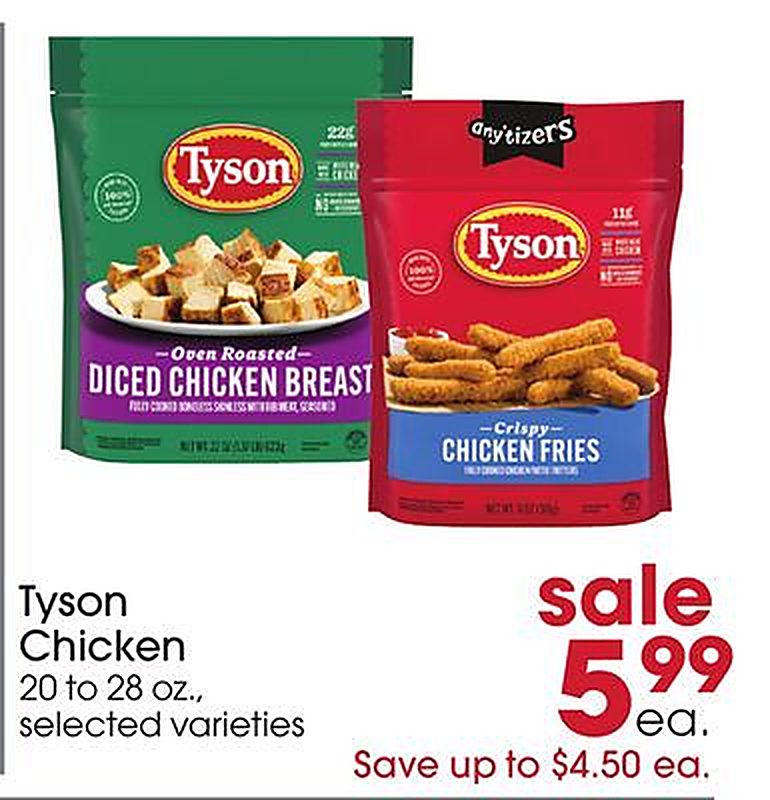 Tyson Chicken - Giant Eagle weekly ad deal