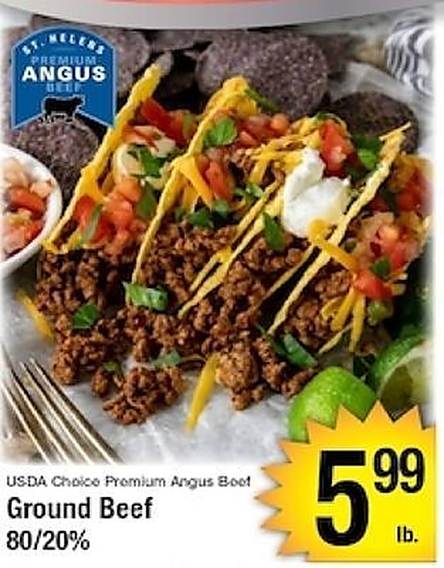 USDA Choice Premium Angus Beef Ground Beef - Harvest Foods weekly ad deal