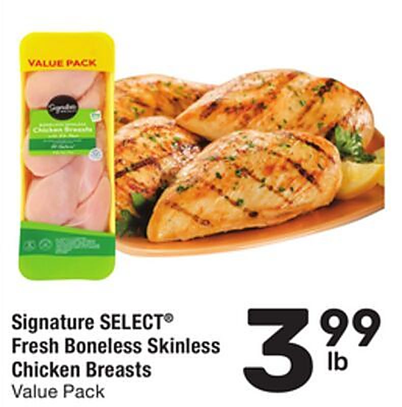 Signature SELECT® Fresh Boneless Skinless Chicken Breasts - Randalls weekly ad deal