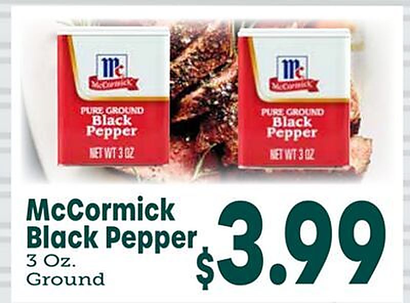 McCormick Black Pepper - Little Giant Farmers Market weekly ad deal
